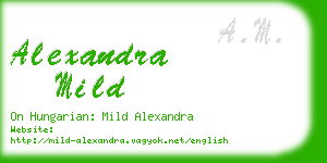 alexandra mild business card